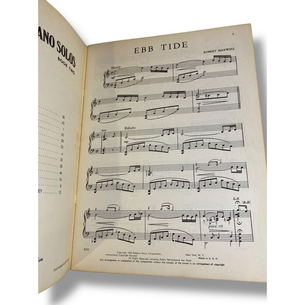 Vintage John Lanes Intermediate Piano Solos Book Two Big 3 - Picture 5 of 8